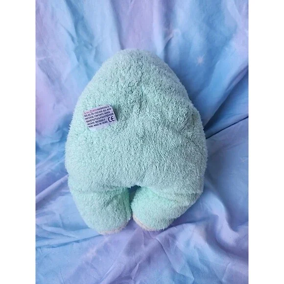 VGUC-VINTAGE-12” 1999 TY Frog Rattle Plush Stuffed Pillow Pal Baby Pastel - Picture 4 of 7